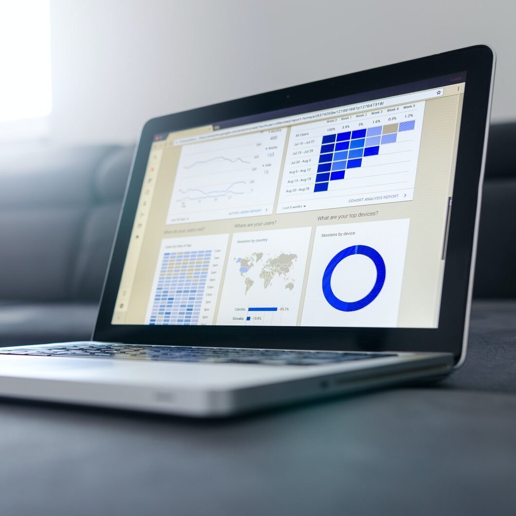 turned on black and grey laptop computer